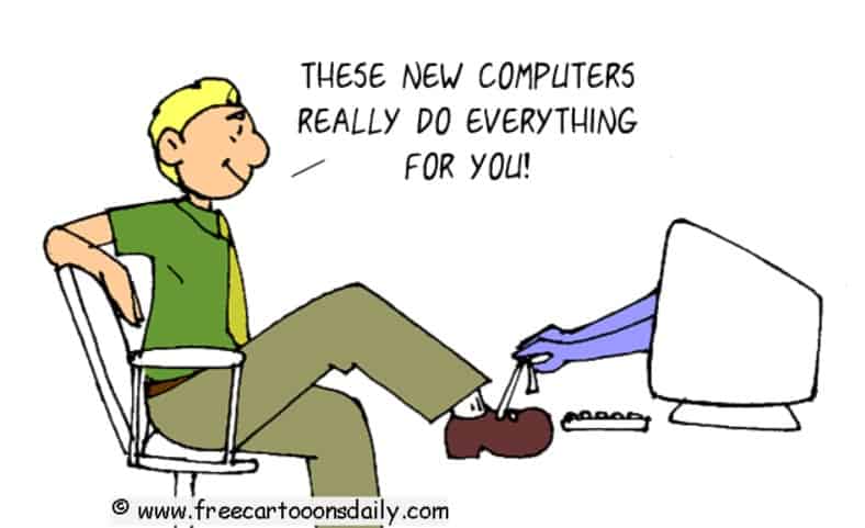 Cartoon about computers doing everything
