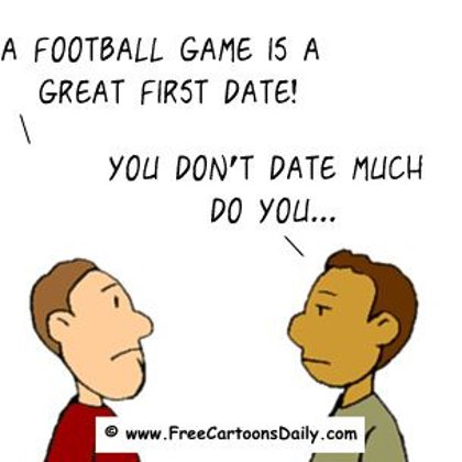 Funny Sports Cartoons- Dating Tatics