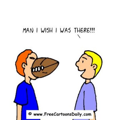 Funny Sports Cartoons- Wish I was there to see it 