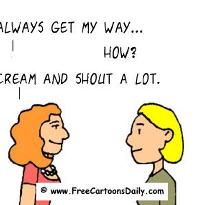 Funny Optimism Cartoon - How to allways get your way
