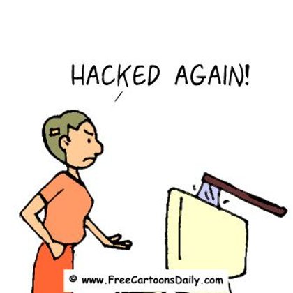 Funny Computer Cartoon- Computer Hacks (Literaly)